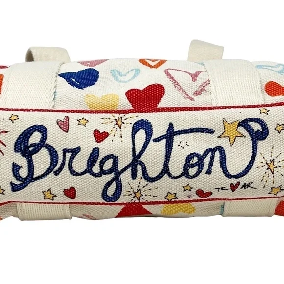 NWT BRIGHTON Mini Canvas Tote Crossbody Bag - Picture 7 of 9